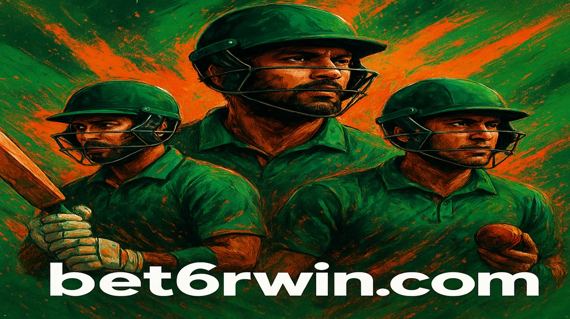 বাংলাদেশ ক্রিকেট দল মাঠে তৎপর, স্ক্রিনে 6rwin এর লাইভ ম্যাচ তথ্য ও গেমিং আপডেট প্রদর্শিত হচ্ছে।
